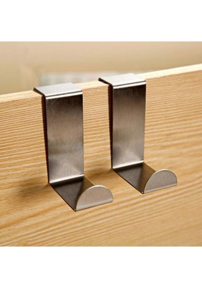 Mutfak Banyo Havlu Bornoz Askısı Kapı Arkası Metal Askı 2 Adet 4cm-2cm Çok Renkli