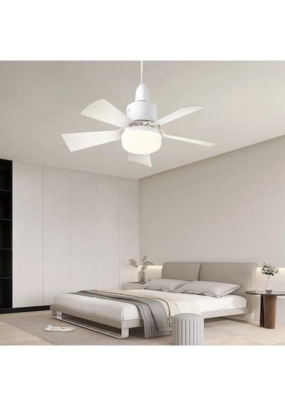 82 Watt Vantilatör 3 Kademe Hız Dimmerli 3 Renk Led Işık Cata Karayel Kumandalı Fan Torch Led Ampul Çok Renkli