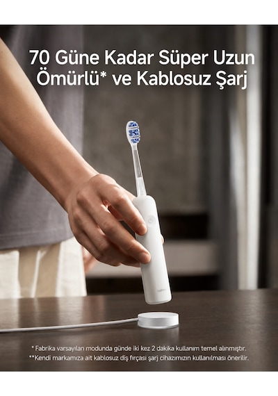 Laifen Wave Pro Abs Beyaz Elektrikli Diş Fırçası Beyaz