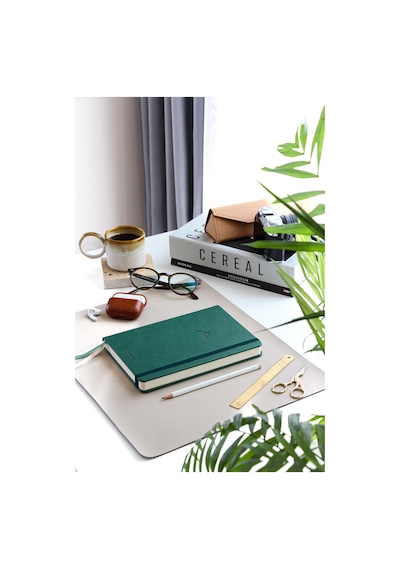 A5 Bullet Journal Noktalı Defter 140 Gr. 80 Yaprak Forest Koyu Yeşil