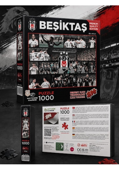 Mythos 1000 Parça Puzzle Beşiktaş 2025/2026 Sezonu 68 X 48 Cm Resmi Lisanslı