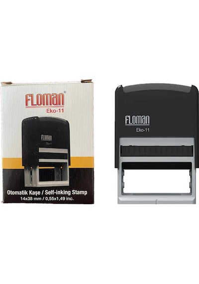 5  Adet kaşe eko-11 otomatik kaşe/self-inking stamp (14x38mm)