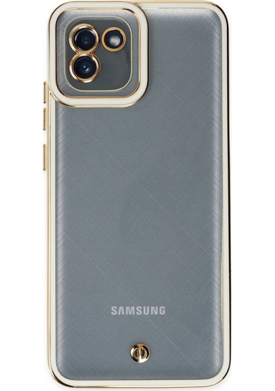 Newface Samsung Uyumlu Galaxy A03 Kılıf Liva Lens Silikon - Beyaz Beyaz
