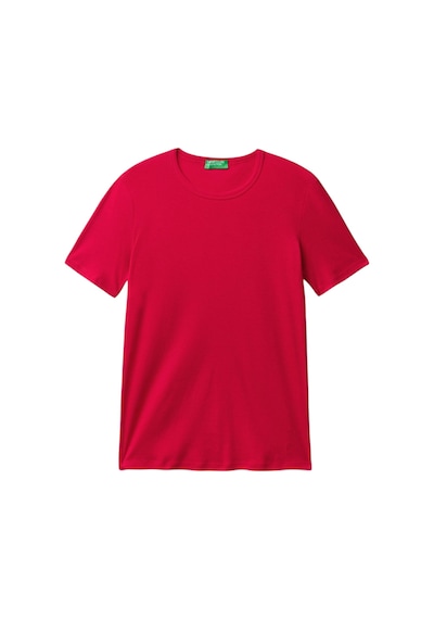 United Colors Of Benetton Basic Kısa Kollu Bisiklet Yaka T-shirt Fuşya