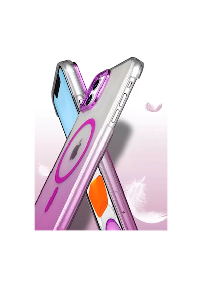 Newface Apple İphone 12 Glossy Magsafe Kapak - Mor