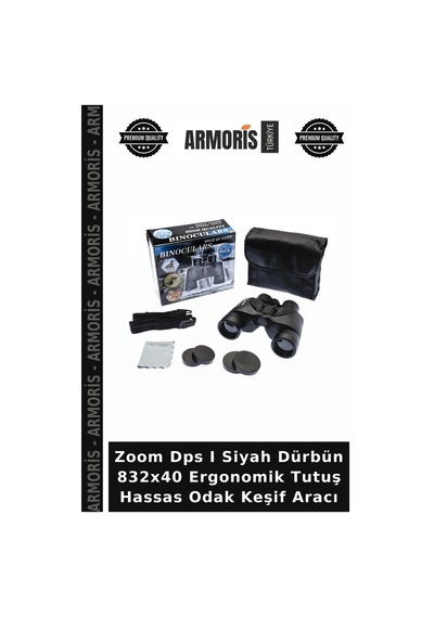 Zoom Dps I Siyah Dürbün 832x40 Ergonomik Tutuş Hassas Odak Keşif Aracı