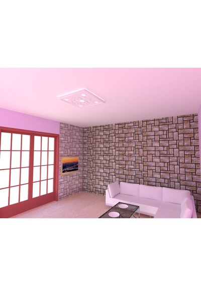 Motifpiyer spotlu gizli ışıklı tavan göbeği sgt-54-5 60X60X4.5cm