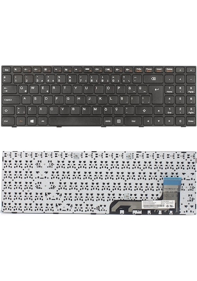 Lenovo Uyumlu 20564, 20644, 80MJ, 80R8 Klavye Tuş Takımı Türkçe Q Siyah