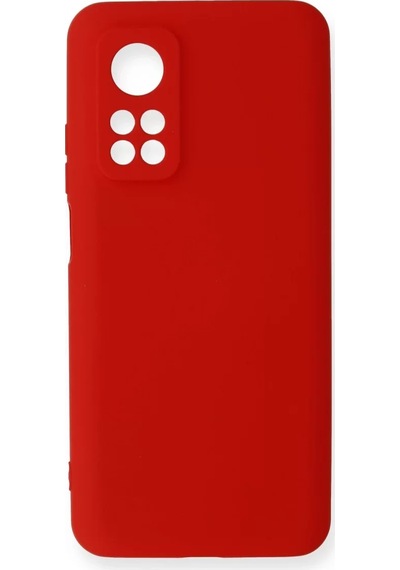 Newface Xiaomi Mi 10t Kılıf Nano İçi Kadife Silikon - Kırmızı