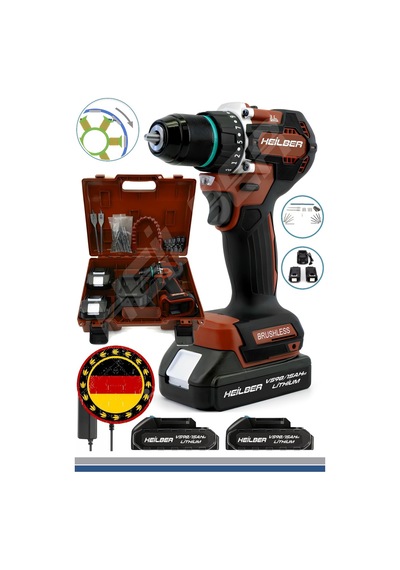 Heilber Ba01013kd Alman V998 15ahm Kırmızı Bakır Sargılı Darbeli Akülü Vidalama Çelik Şanzıman Şarjlı Matkap