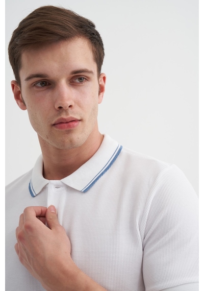Cazador Erkek Beyaz Polo Yaka Tshirt 42470