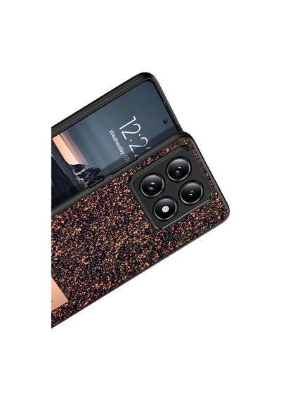 Xiaomi Mi 14t Pro Bright Simli Kapak - Derin Mor