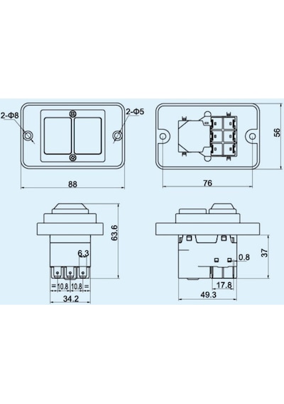 Dkld Dz05 Şalter Switch 6P 400V (420527460)