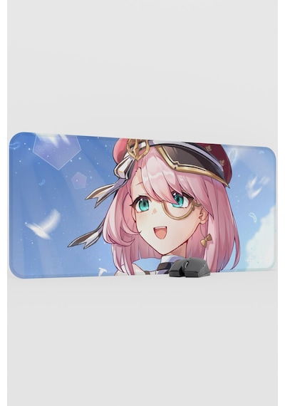Charlotte Genshin Impact Anime Gacha V4 - 90x40 Xxl Gaming Mouse Pad Fare Altlığı