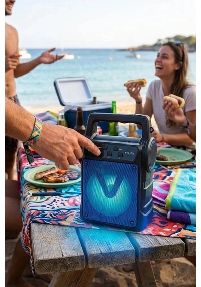 Özel Üretim Torima Bluetooth Hoparlör Kts-1706 Siyah Gece Lambası Seyyar Cihaz Enerji Paneli