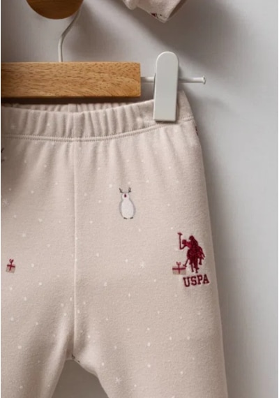 U.S. Polo Assn. 2li Takım Bej-12706 Bej