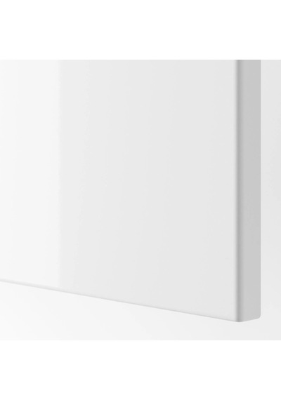 Ikea Beyaz Modern Kapaklı Gardırop Parlak Cila Beyaz-ayna