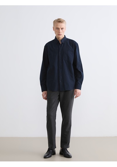 Lcw Vision Lacivert Regular Fit Oxford Erkek Gömlek