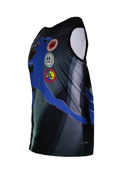 Dragondo 4578 Ifma Muay Thai Atlet Muay Thai Maç Atleti Mavi