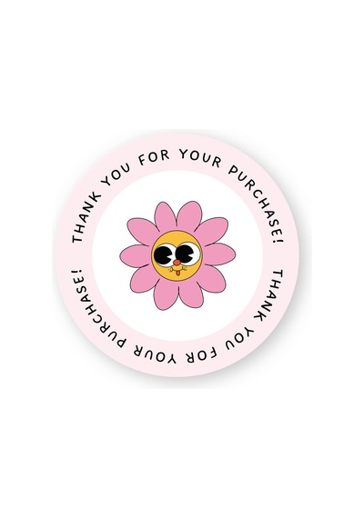 Sticker 2 - Thank You 4x4 Cm - 66 Adet
