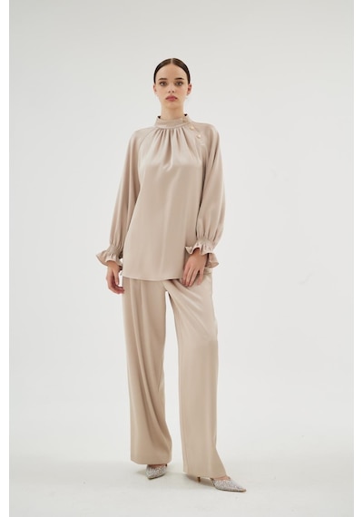 Senna Elegance Pantolon Bej Bej