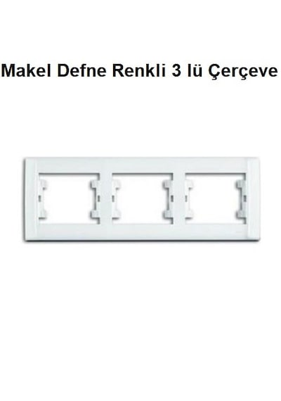 Makel Defne Renkli 3 Lü Çerçeve
