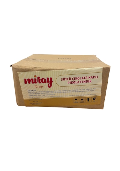 Miray Sütlü Çikolata Kaplı Draje Pikola Fındık 3 KG