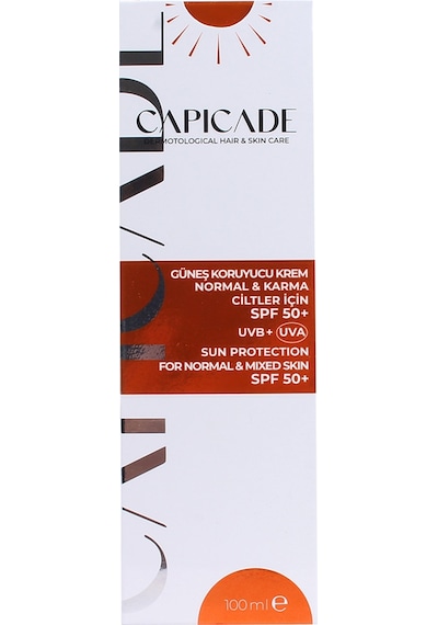 Capicade Normal Ciltler İçin Güneş Kremi SPF50+ 100 ML