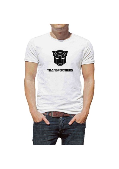 Transformers Baskılı Beyaz Erkek Tshirt (530989186)