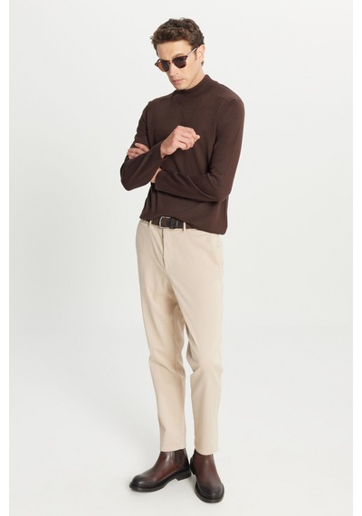AC&Co / Altınyıldız Classics Erkek Bej Pamuklu Slim Fit Dar Kesim Yan Cepli Casual Esnek Pantolon Bej AC&Co / Altınyıldız Classics Erkek Bej Pamuklu Slim Fit Dar Kesim Yan Cepli Casual Esnek Pantolon Bej