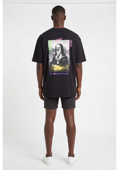 Blow Up Future Gen No Angel Oversize Erkek T-shirt 141309 Siyah