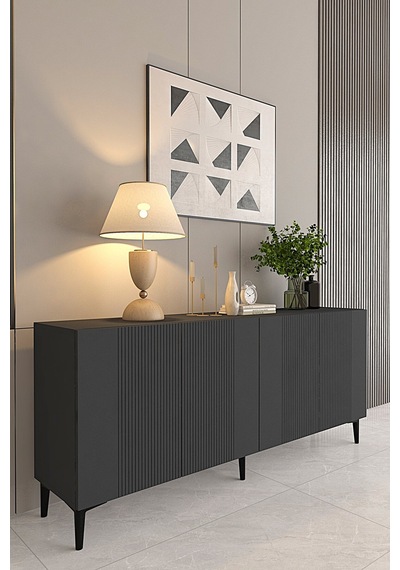 Ka1511a Corsa Konsol, Tv Sehpası Antrasit 150cm Antarsit / Koyu Gri