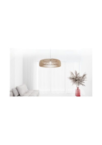 Modern Ahşap Arven Avize Rustik Sarkıt Avize Salon Avizesi Akçaağaç