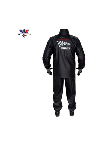 Forte Gt 2001139 Racing Flag Pvc Yağmurluk Takım Siyah