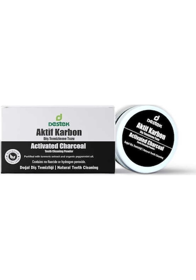 Destek Aktif Karbon Diş Temizleme Tozu 30 G