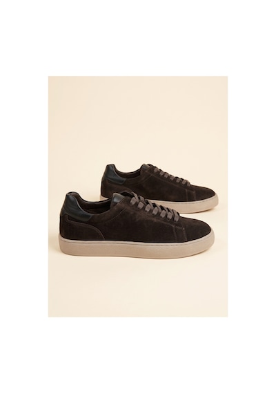 Bafaş Ayakkabı 032819 Kahverengi Hakiki Dana Derisi Süet Erkek Sneaker