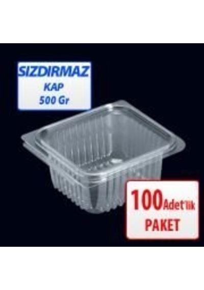 Sızdırmaz Kap 500 Gr 100 Adet
