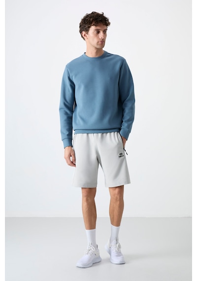 Tommy Life Tommylıfe Taş Gizli Fermuar Arka Cepli Bağcıklı Standart Kalıp Erkek Şort - 81136 Taş