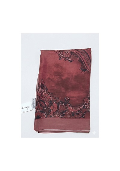 B Blueberry İtalia Soft Pamuk Viskon Şal bordo