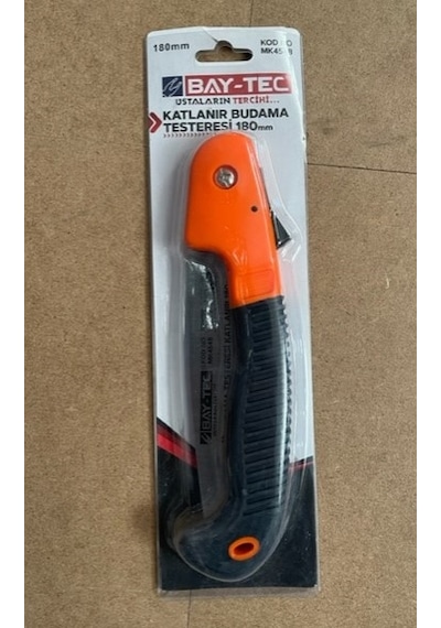 BAYTEC KATLANIR BAĞ BUDAMA TESTERESİ AGAÇ BUDAMA TESTERESİ 180MM