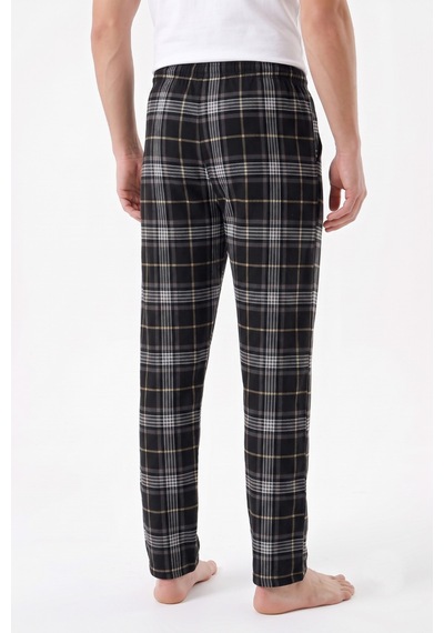 İki Yıldız Erkek Tek Penye Pijama Alt Bgl-st05657 Siyah