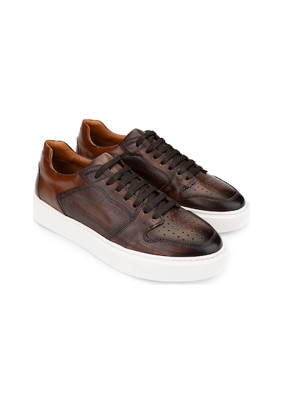 Tamer Tanca Erkek Hakiki Deri Taba Sneakers & Spor Ayakkabı 1093 054 Erk Ayk Y25 Taba Alk Taba
