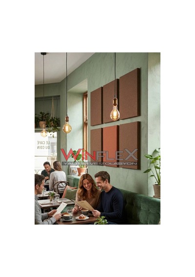 Winflex Akustik Kumaş Panel 60x60 Cm Kahverengi