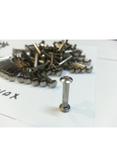 2.5 CM Dosya Klasör Menü Kartela Vidası Nikel Inox Renk 100 Adet