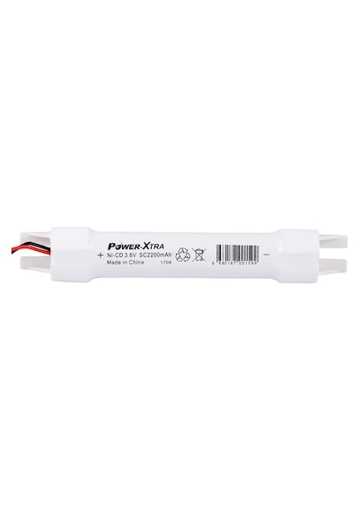 Power-xtra 3s1p - 3.6v 2200 Mah Sc - Ni-cd Şarjlı Batarya - Brk24-soketli-vh