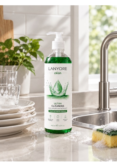 Lanyore Clean Ultra Cleaning Elde Bulaşık Deterjanı 400 Ml