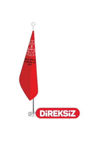 Okul Telalı Makam Bayrağı - Simsiz