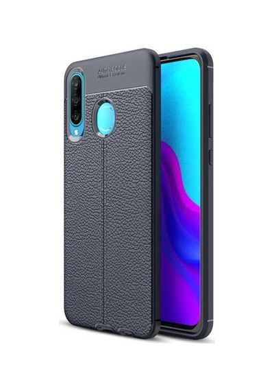 Huawei P30 Lite Kılıf Zore Niss Silikon Kapak Lacivert