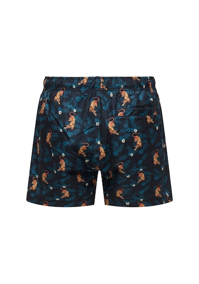 ONLY & SONS Onsbasıle Lıfe Swım Short Aop Cs Erkek Siyah Deniz Şortu - 22035603