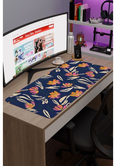 Kumaş Kaymaz Dikişli Kauçuk Oyuncu Mousepad V1 - 90x40 Xxl Gaming Mouse Pad Fare Altlığı